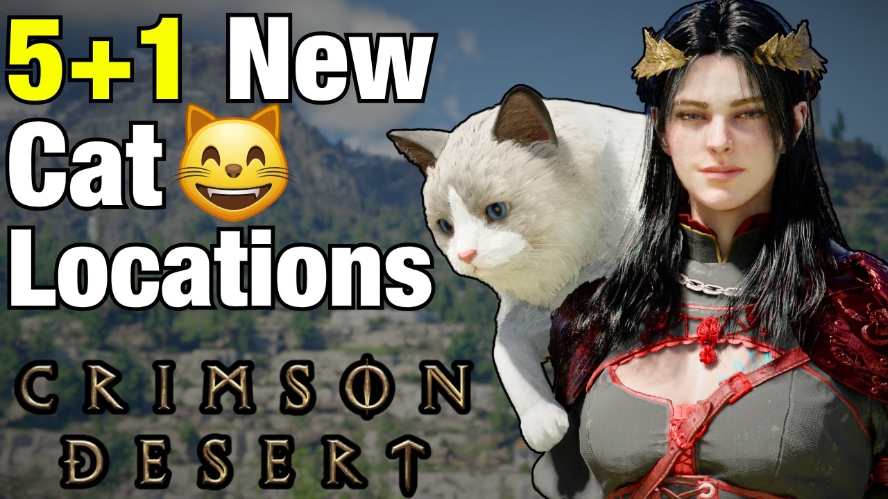 Find ALL 5 NEW CATS in Crimson Desert + Location
