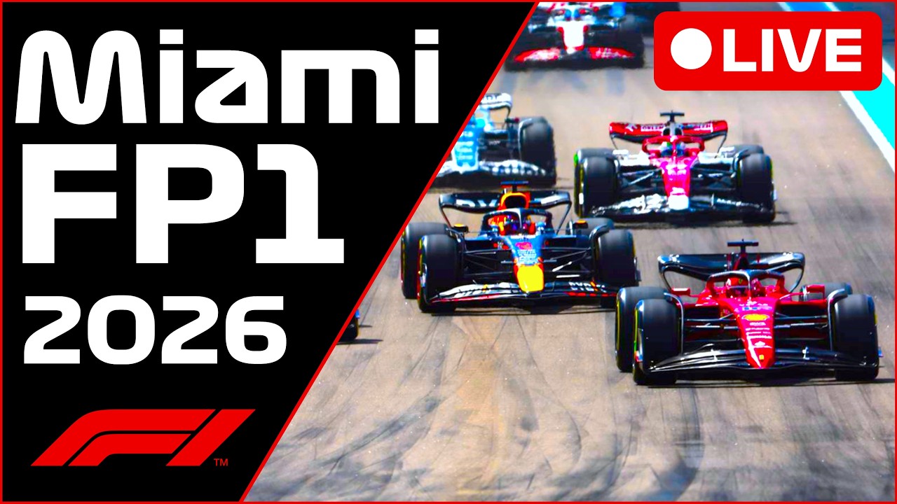 🔴F1 LIVE -  MIAMI GP FP1 - Commentary + Live Timing