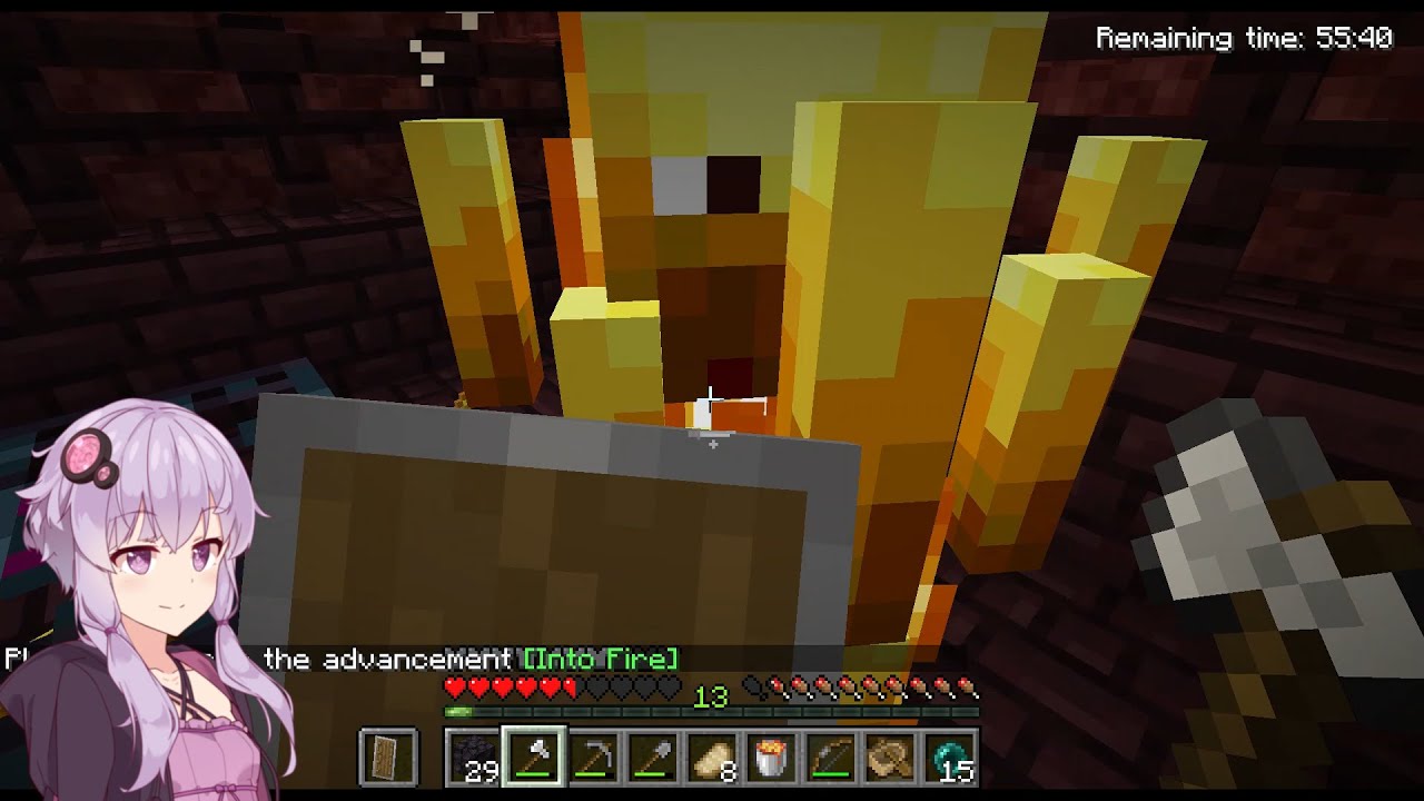【Minecraft】体験版でエンドラ倒してみた　中編【結月ゆかり