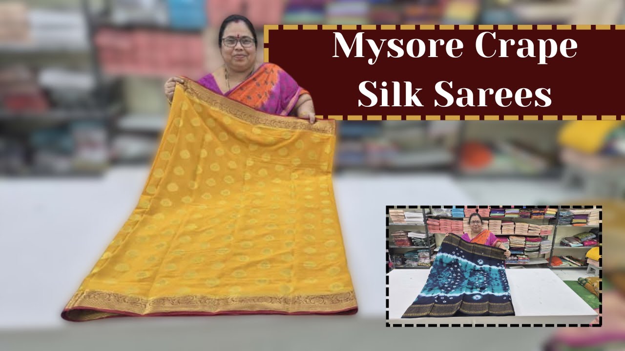 Mysore Crape Silk Sarees | Sungedi Cotton Sarees || Wholesale Shop || GSR HANDLOOMS