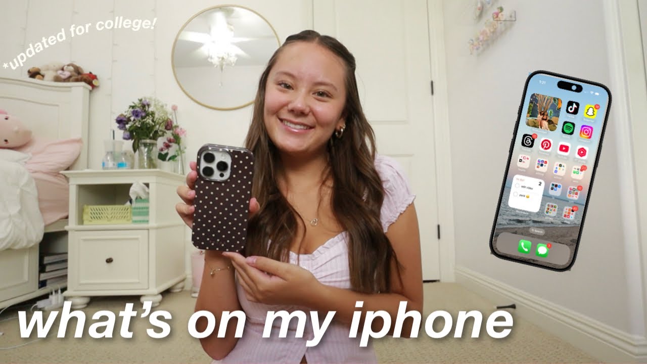 what's on my iphone 16 pro *updated* | organized for college!