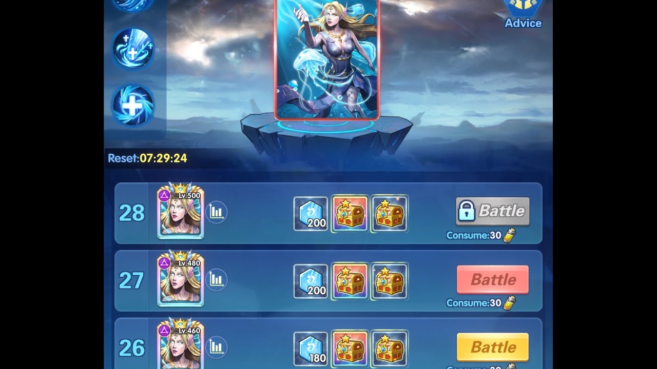 Epic heroes “Gs lineup against Demonic Life floor 25-26”