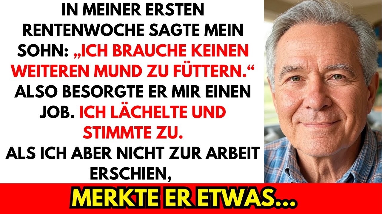 „Ich will kein zusätzliches Maul stopfen“, sagte mein Sohn und fand mir einen Job. Ich lächelte…