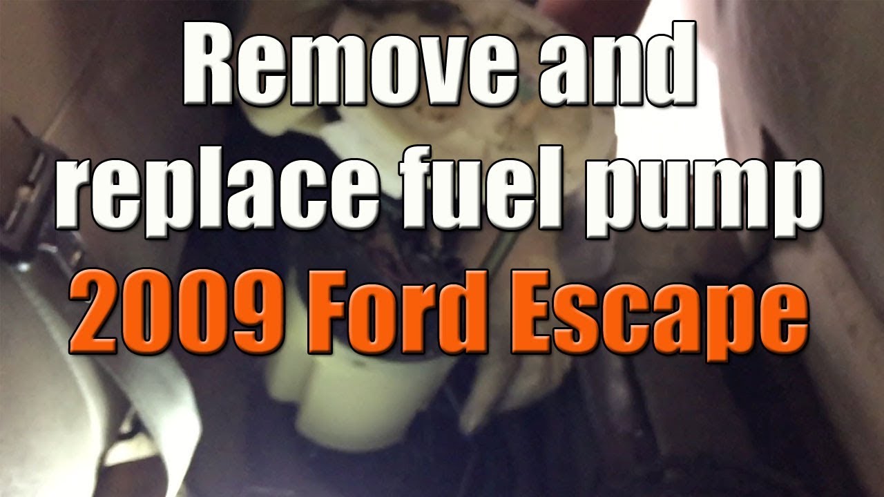Remove and replace fuel pump for 2009 Ford Escape