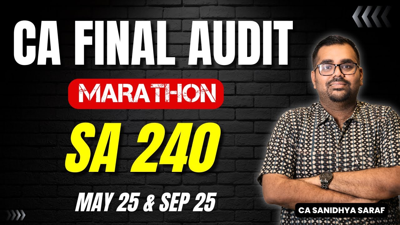 CA Final Audit SA 240 Revision