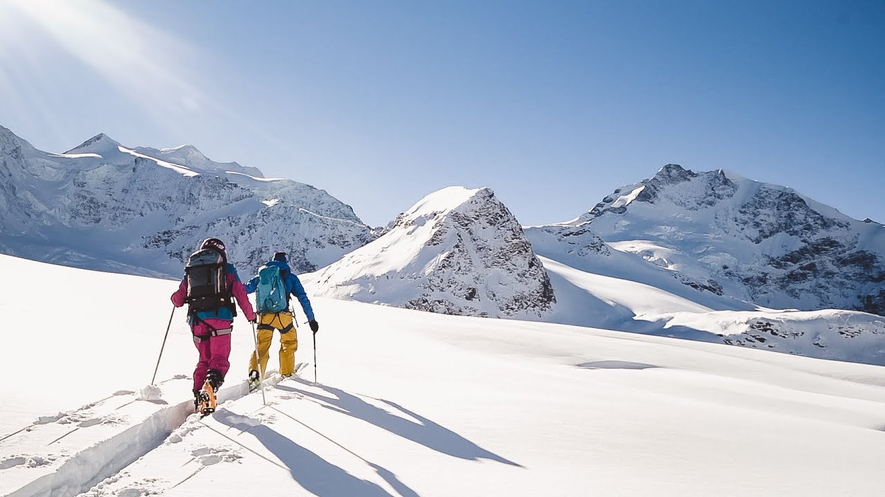 Freetouring at Diavolezza Pontresina