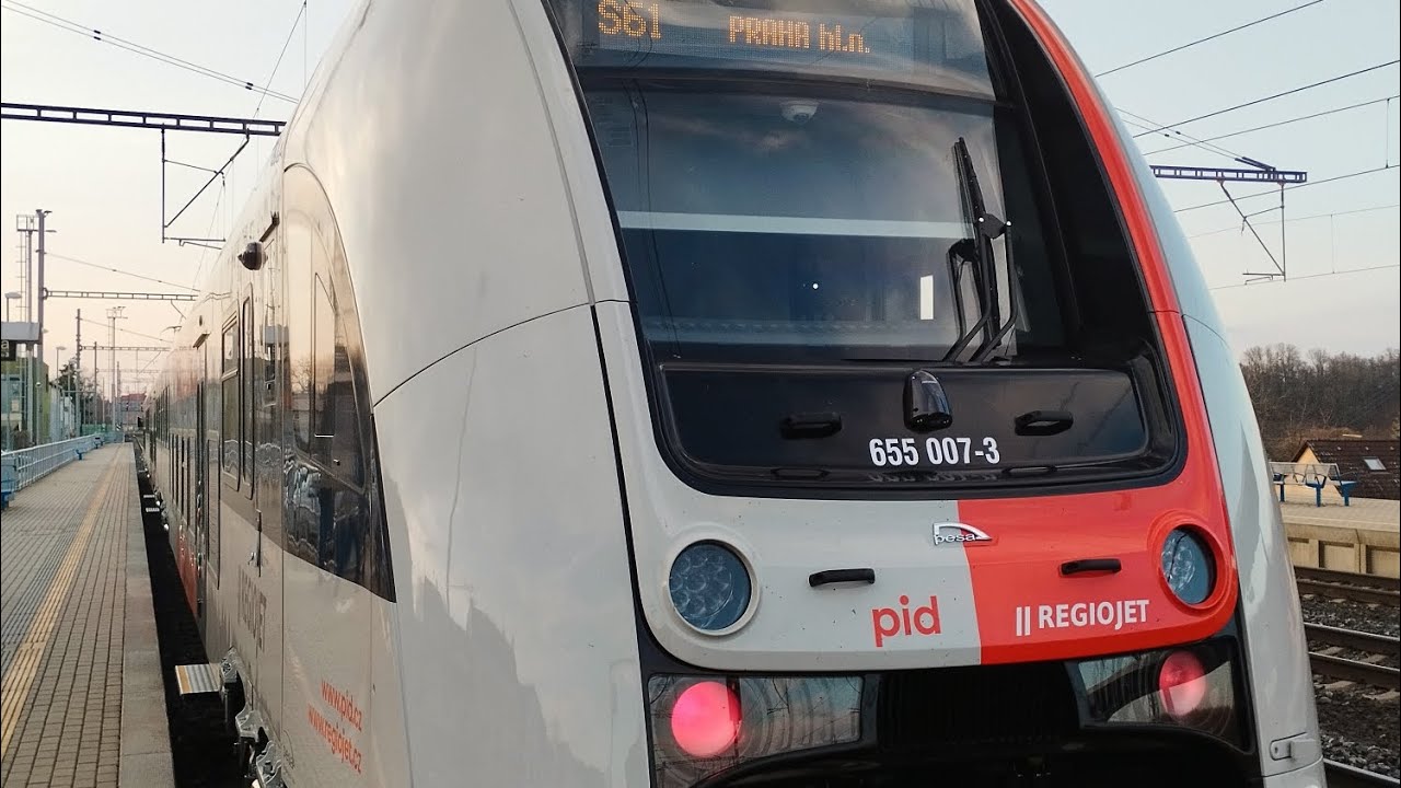 Train line S61 - Brand new train on a brand new city line PRAGUE PRAG PRAAG PRAGA PRAHA PRÁGA