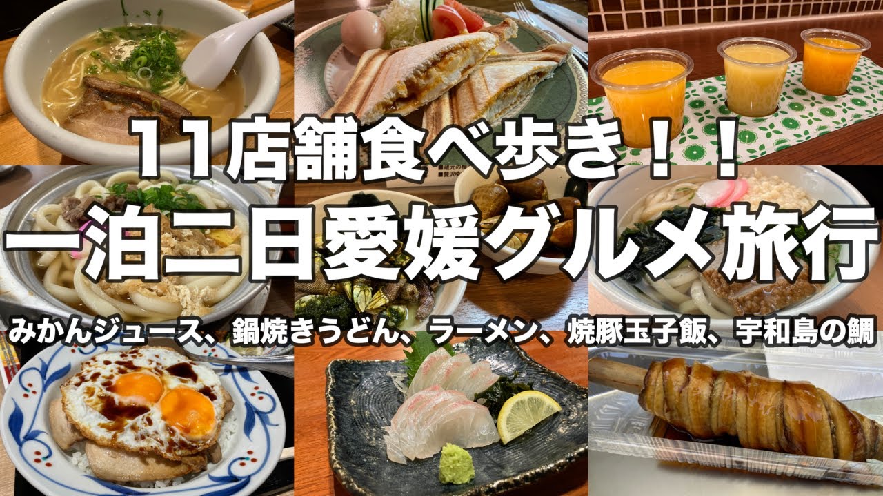 【愛媛】一泊二日愛媛グルメ旅行！道後温泉と松山城観光をしながらの食べ歩き！松山と道後温泉周辺のおすすめ11店舗！
