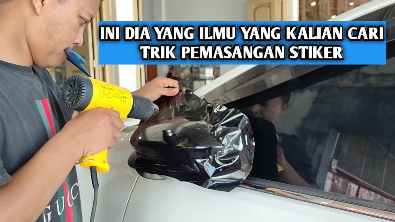 Alamak‼️Kenapa Baru Tahu Sekarang Pantesan Gampang, Ternyata Seperti Ini Trik Pemasangan Stiker