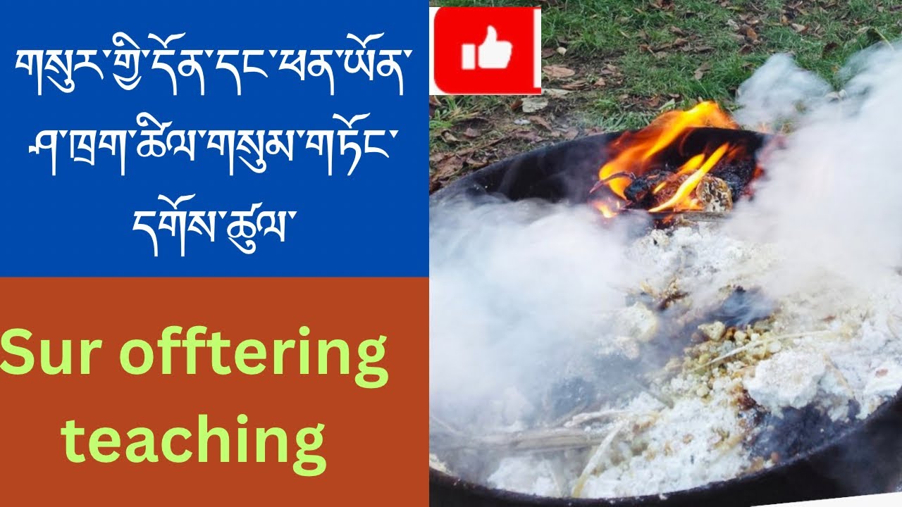 གསུར་གྱི་དོན་དང་ཕན་ཡོན་ཤ་ཁྲག་ཚིལ་གསུམ་སུ་ཡི་ཆེད་དགོས་ཚུལ | Sur offering to the intermediate beings