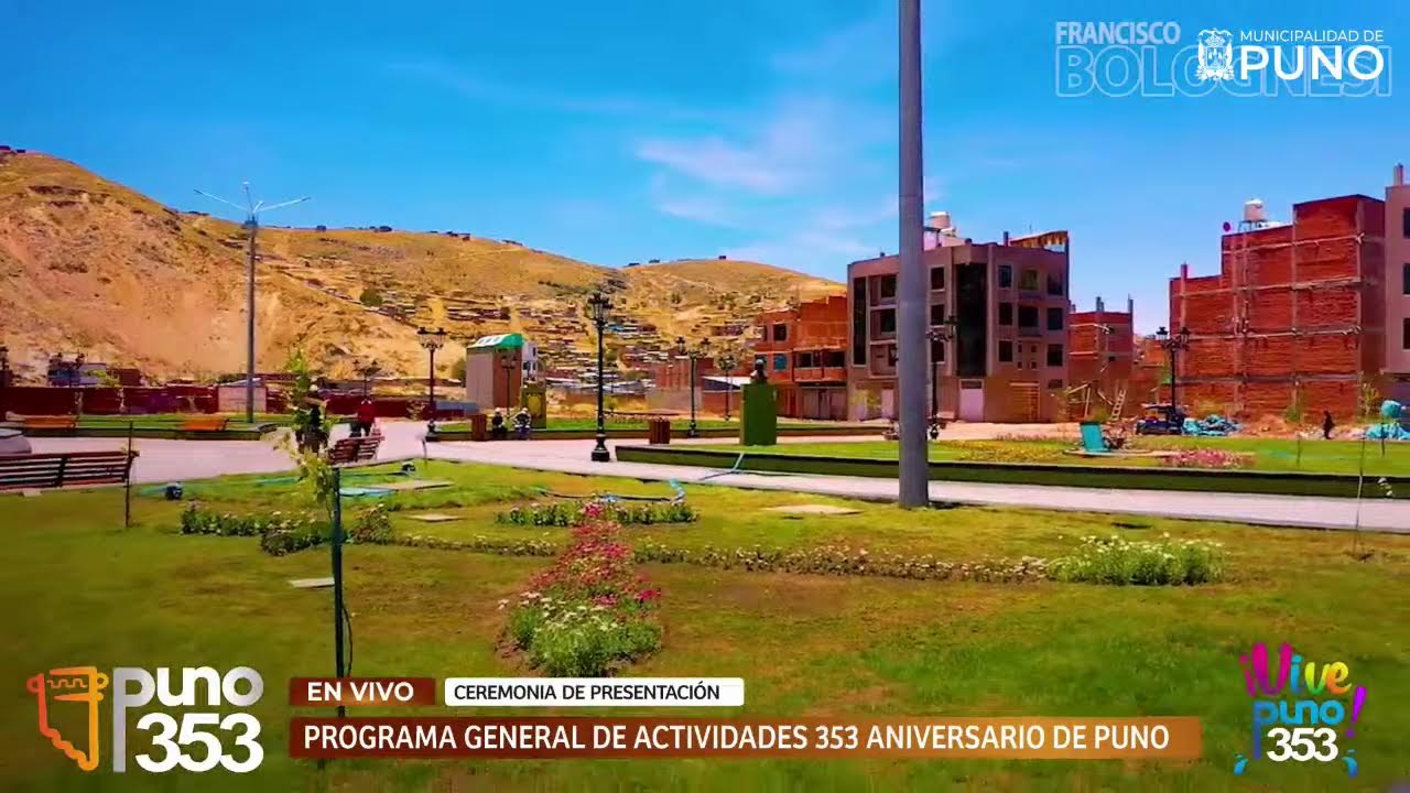 Presentación del programa por el Aniversario 353 de Puno