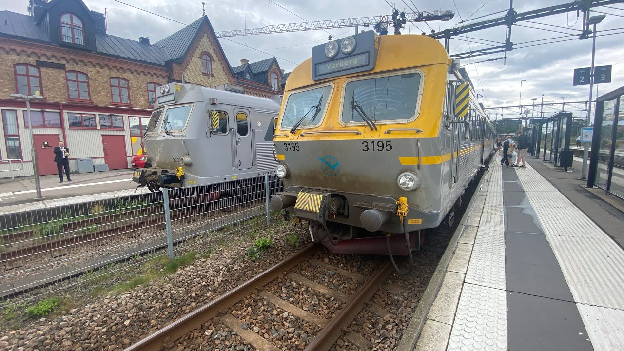Tåg vid Varberg station