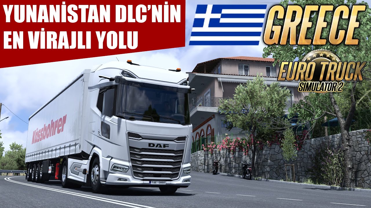 Yeni Yunanistan Harita Dlc'sinin En Virajlı Yolu | Ets 2 Greece Dlc !!