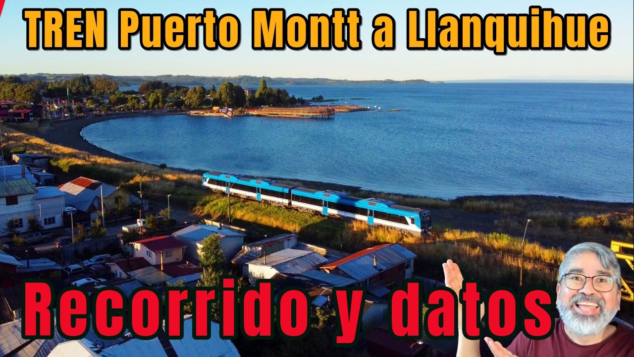 Puerto Montt a Llanquihue: ¡El viaje en tren más lindo de Chile! 🚆🌊🏔️ #Chile #Tren #Patagonia
