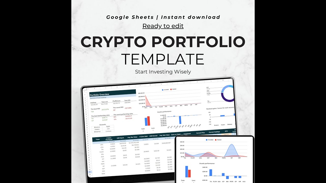 How to Use the Cryptocurrency Tracker Template in Google Sheets | Full Tutorial