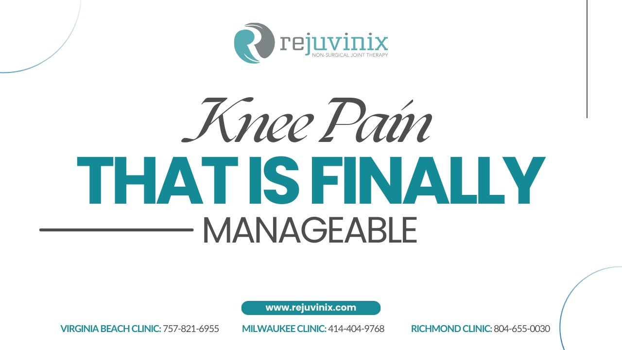 How Rejuvinix Help Manage Chronic Knee Pain Without Surgery
