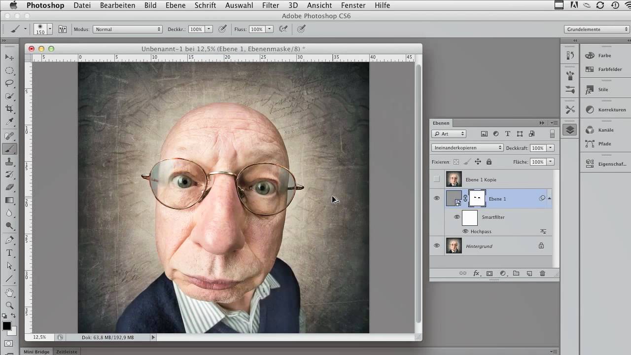 Hochpass-Schärfen für Fortgeschrittene - Adobe Photoshop CS6 für Fortgeschrittene