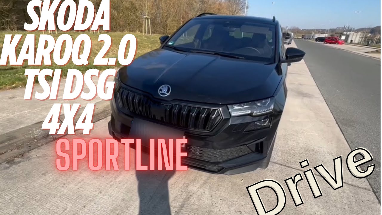 Skoda Karoq 2.0 TSI DSG 4x4 Sportline Test Drive Test Fahrt Autobahn Germany