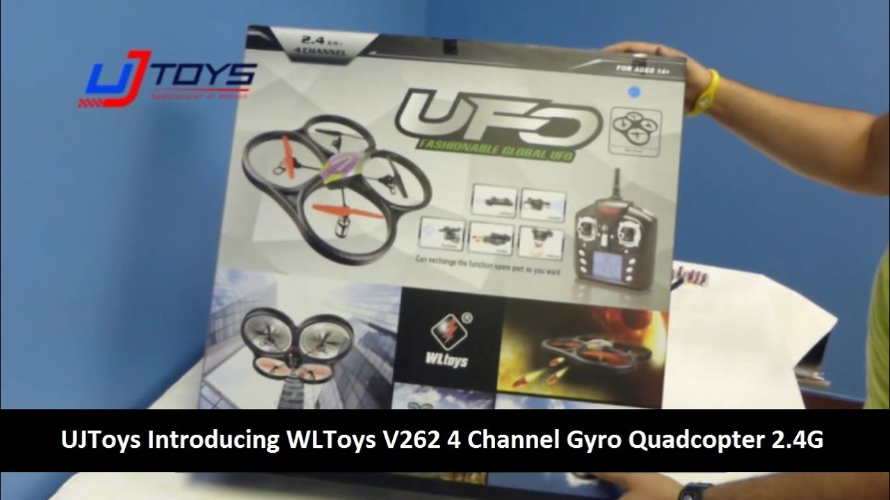 UJToys Introducing WLToys V262 4 Channel Gyro Quadcopter 2.4G