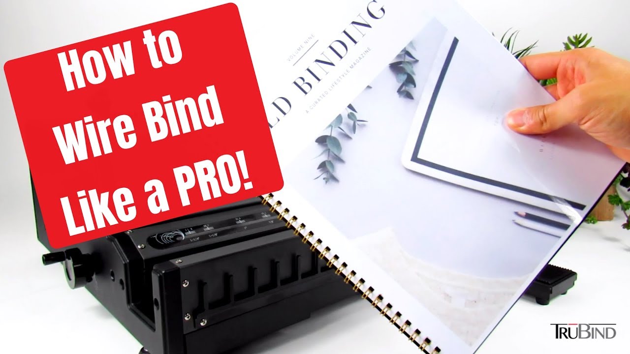 How to use TruBind's Electric Wire Binding Machine - TB-WD600B - 4 Easy Steps! - Heavy Duty Machine!
