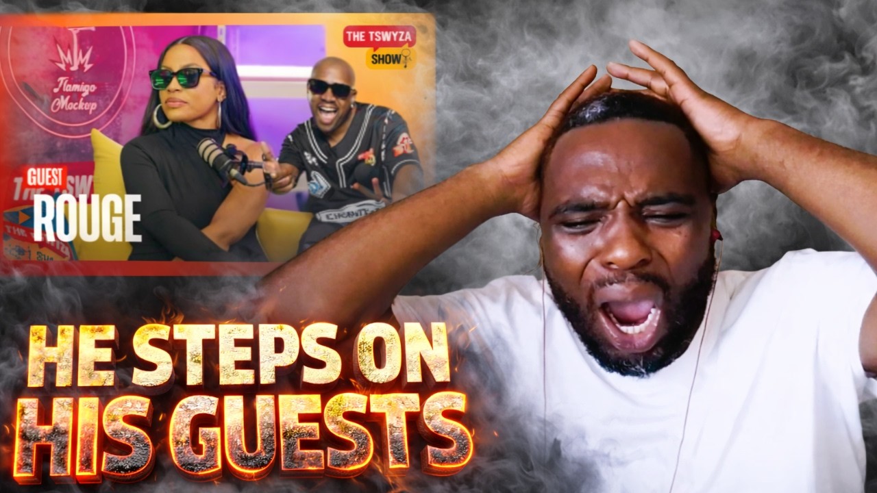 HE STEPS ON THE GUESTS -The Tswyza Show FT  ‪@Rougerapper‬ REACTION