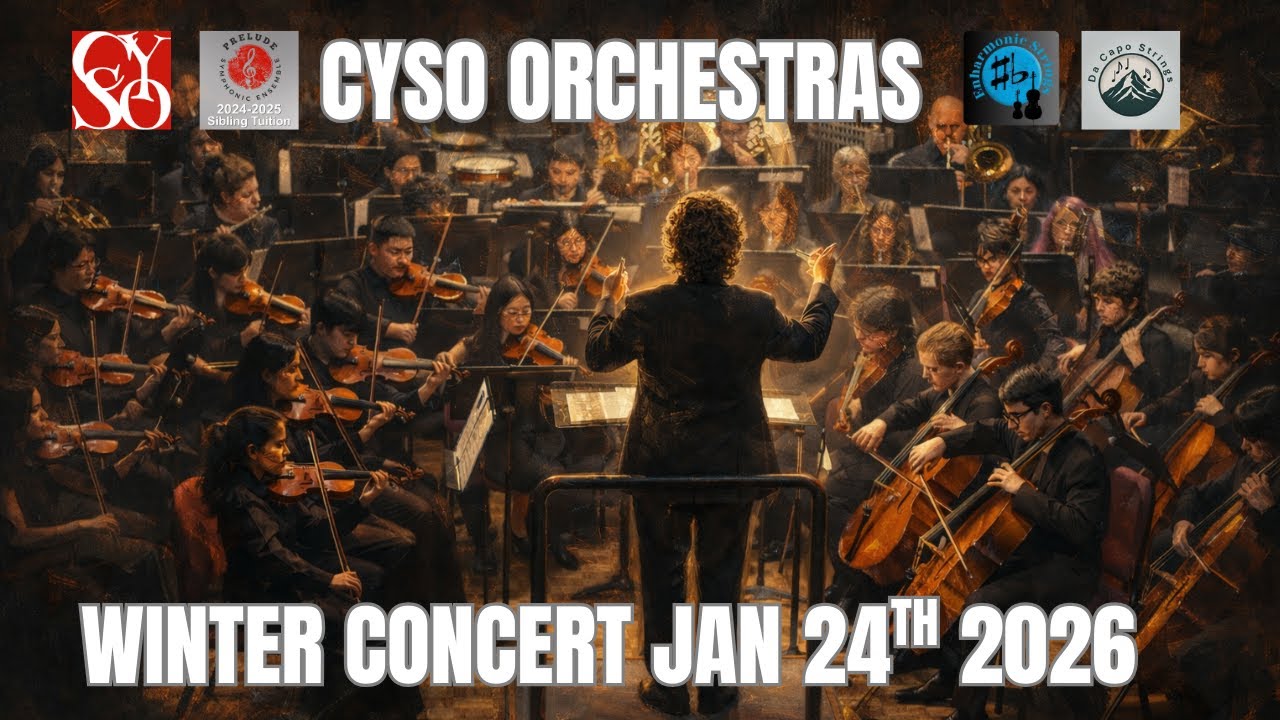 CYSO Orchestras Winter Concert January 24th 2026