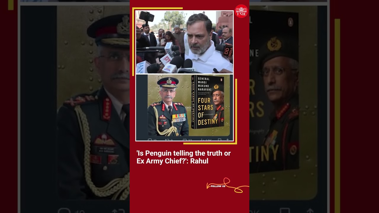Congress leader Rahul Gandhi pulls up Naravane's tweet on memoir's pre-order link
