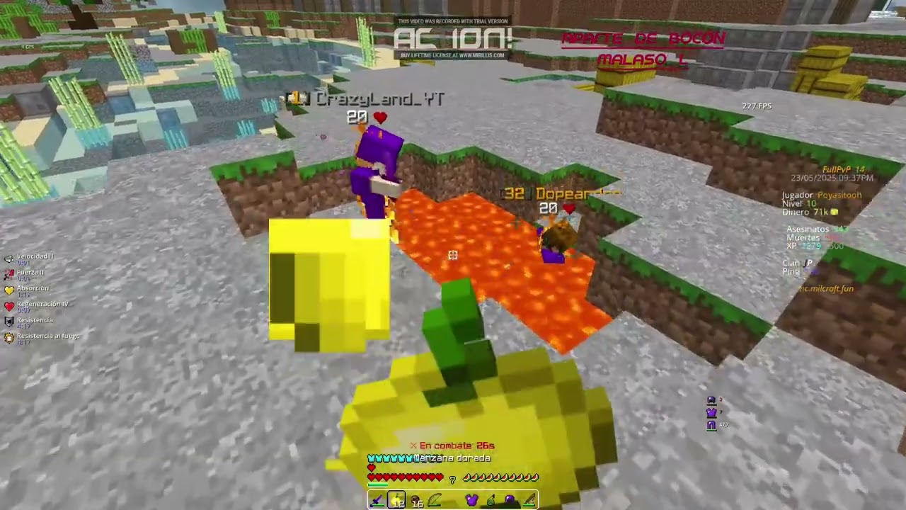 ASI DOMINO MILCRAFT  FULL PVP Y ME DICEN 