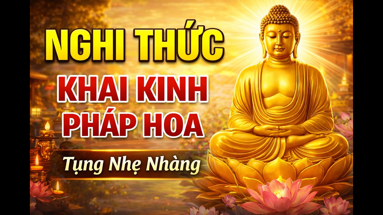 Nghi Thức Khai Kinh Pháp Hoa | Tụng Nhẹ Nhàng
