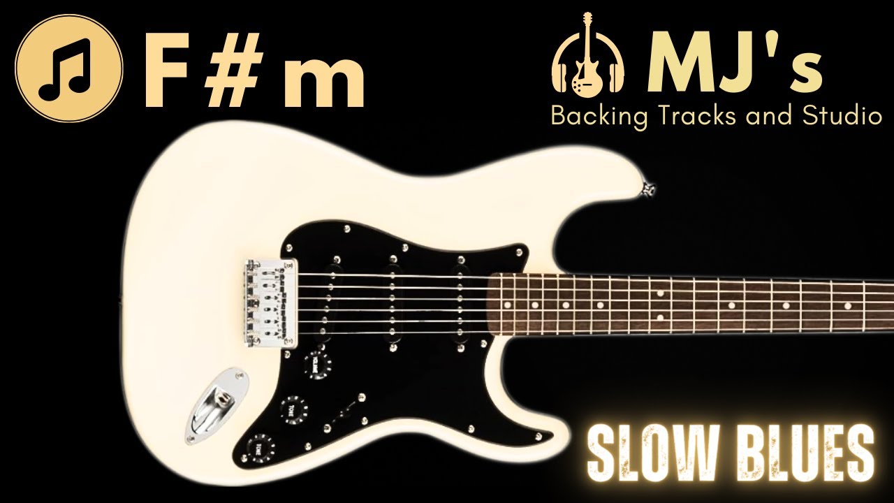Heartfelt Slow Blues Jam in F#minor | 68 bpm | Guitar Backing Track