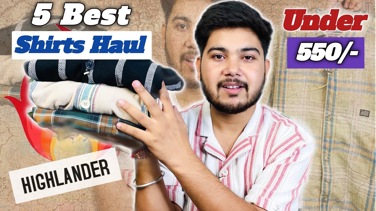 5 Best Shirts For Men Under ₹500|Highlander Shirt review|Shirts Haul in 2025