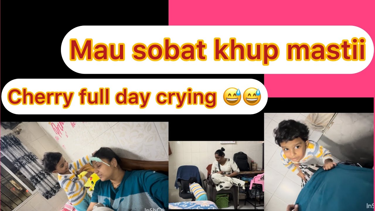 Full day crying 😢 | masti with pooja mau | Priti Ghodke | Pls do like , share and subscribe 🙏🙏😊