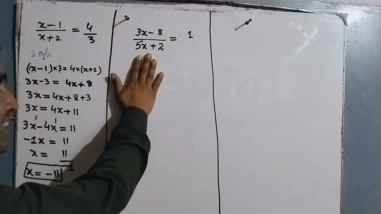 Linear equation  problem 