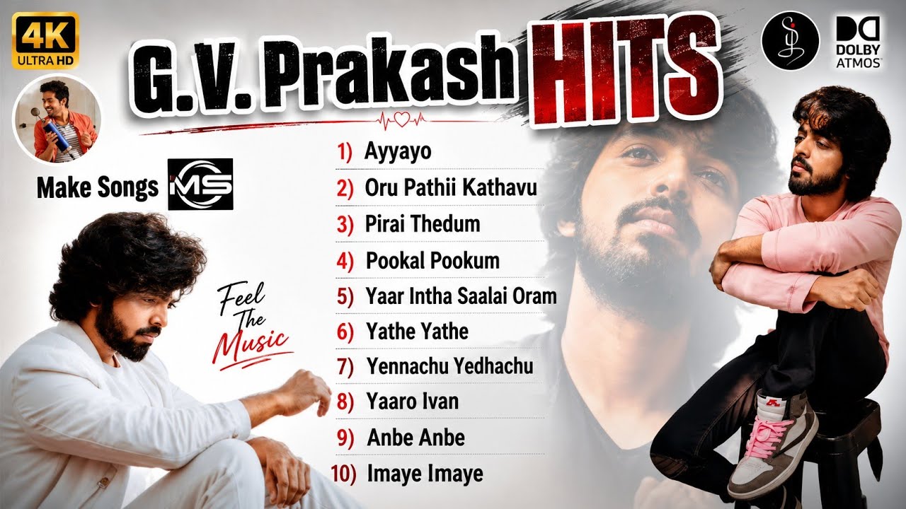 GV Prakash Songs Tamil Hits |JukeBox|Tamil Songs | Love Songs | Melody Songs | Hits|@Makesongs