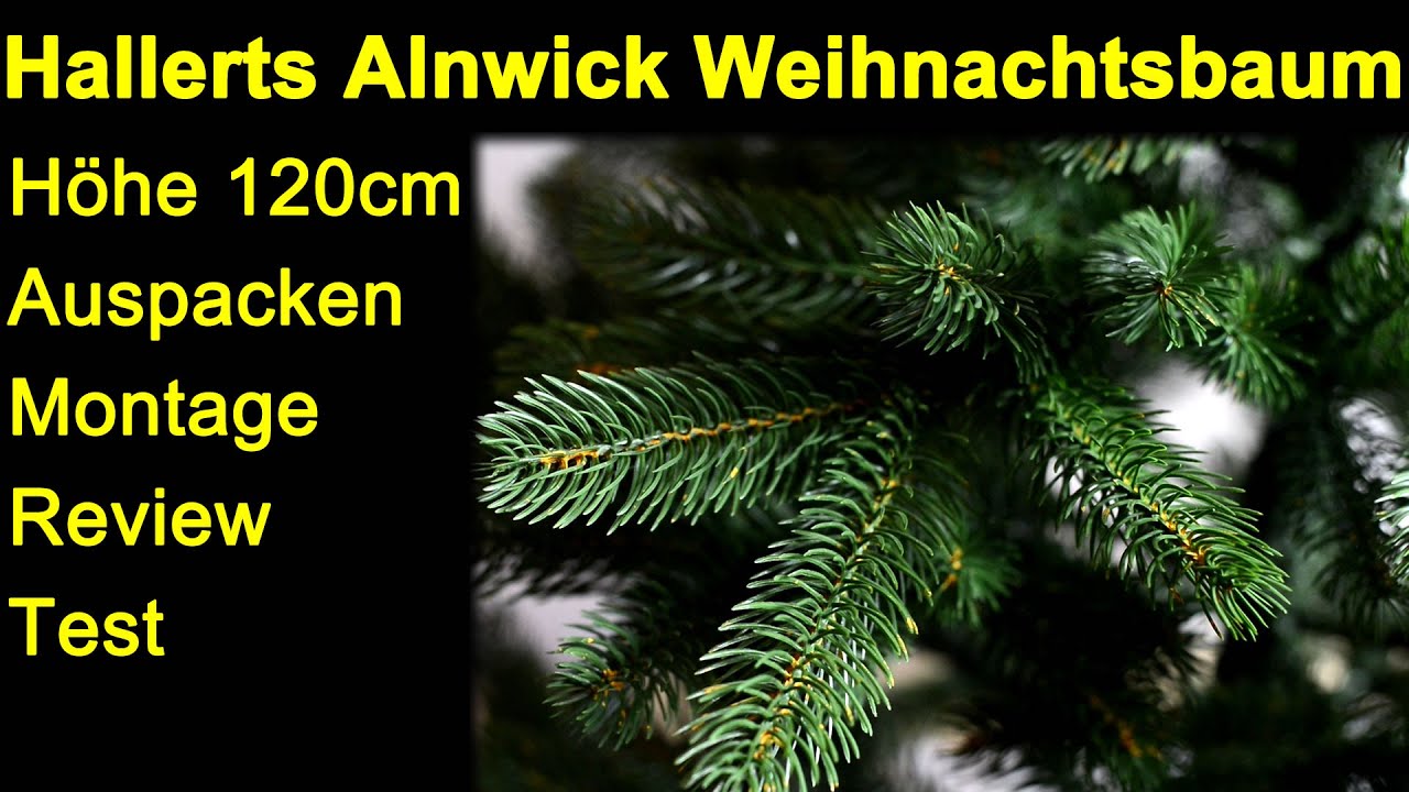Hallerts Alnwick 120cm künstlicher Weihnachtsbaum - Auspacken Montages Review Test