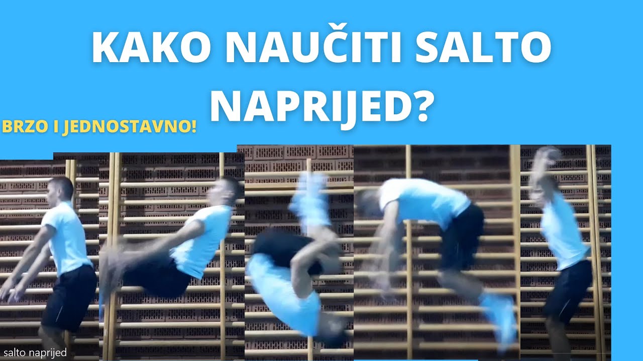 Kako naučiti salto naprijed (samostalno) u 5 koraka!