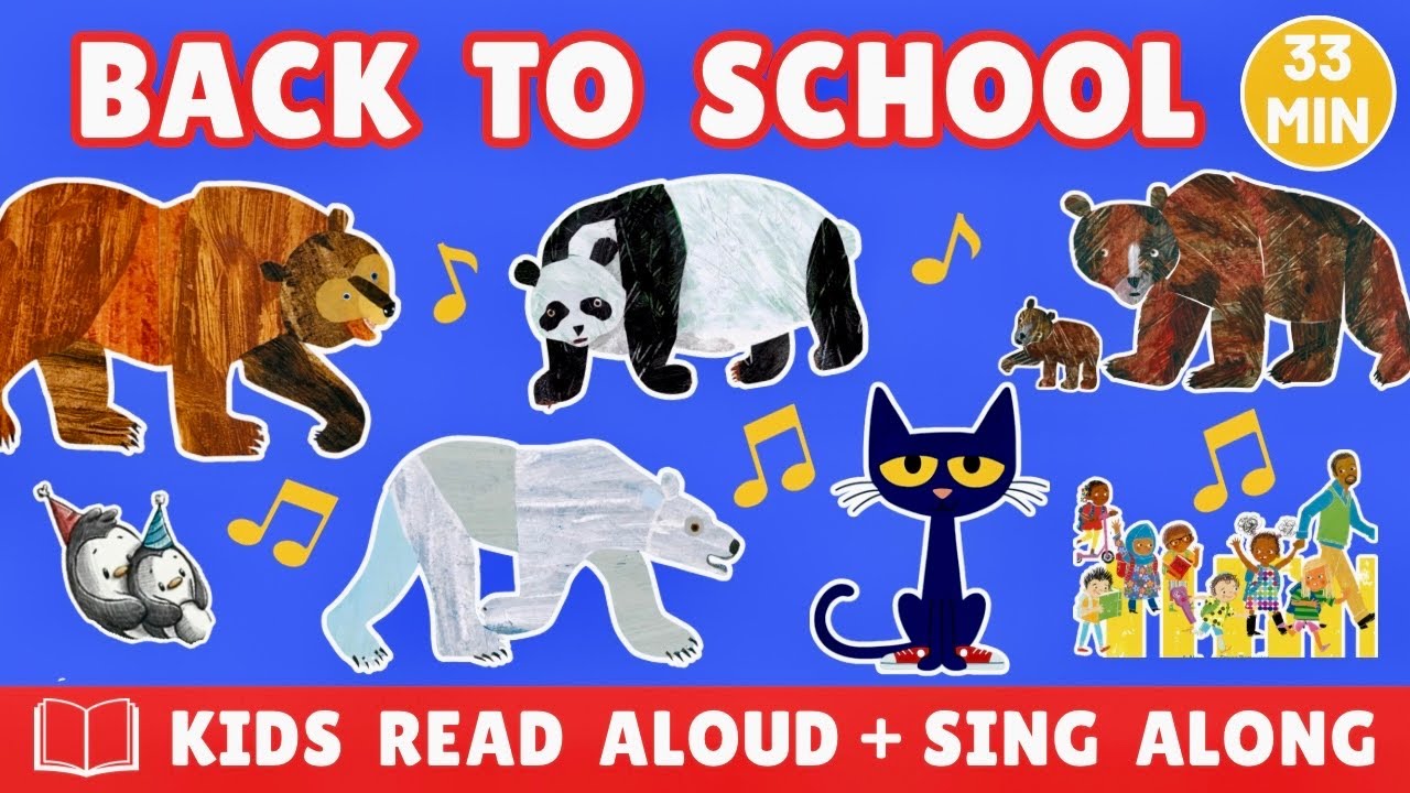 📚 Back to School Read Aloud & Sing Along | Brown Bear, Pete the Cat, The Secret Ingredient, & More
