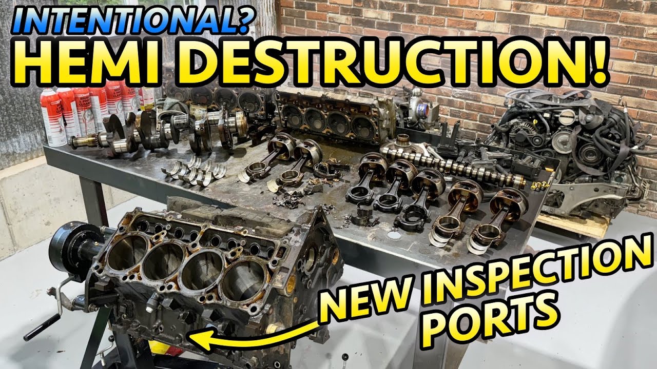 DESTRUCTION! 200K Mile 5.7L HEMI Charger Engine RUINED ON PURPOSE? Comprehensive Teardown!