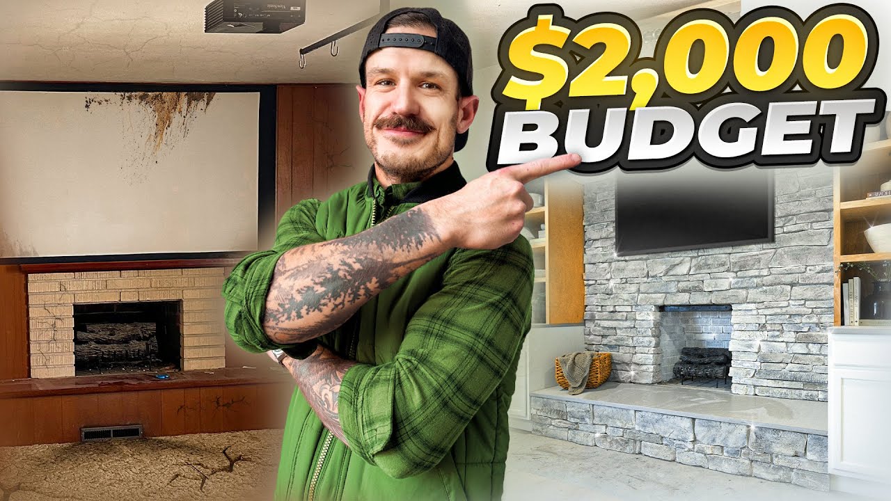 How To Transform an old Fireplace On a Budget