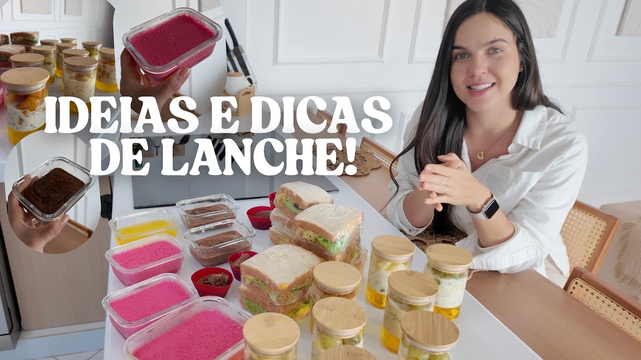 Ideias de Lanche Saudável para Facilitar Sua Rotina | Receitas Fáceis e Práticas