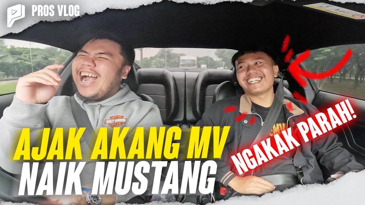 AKANG MV KAGET GW AJAK KEBUT PAKE MOBIL MUSTANG!!