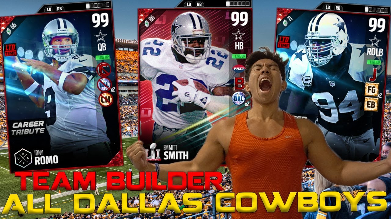 ALL DALLAS COWBOYS TEAM BUILDER! UNSTOPPABLE OFFENSE! MADDEN 17 ULTIMATE TEAM