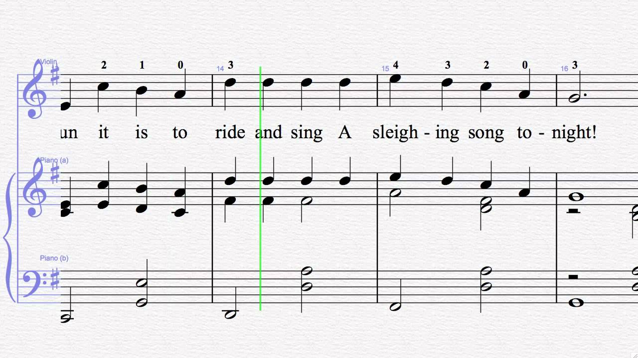 Jingle Bells - Christmas Sheet Music Video Score