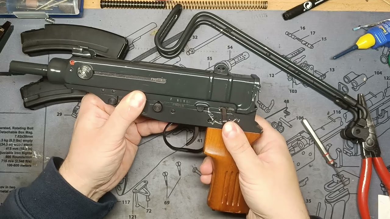 Pistolet maszynowy Sa vz. 61 Škorpion - budowa