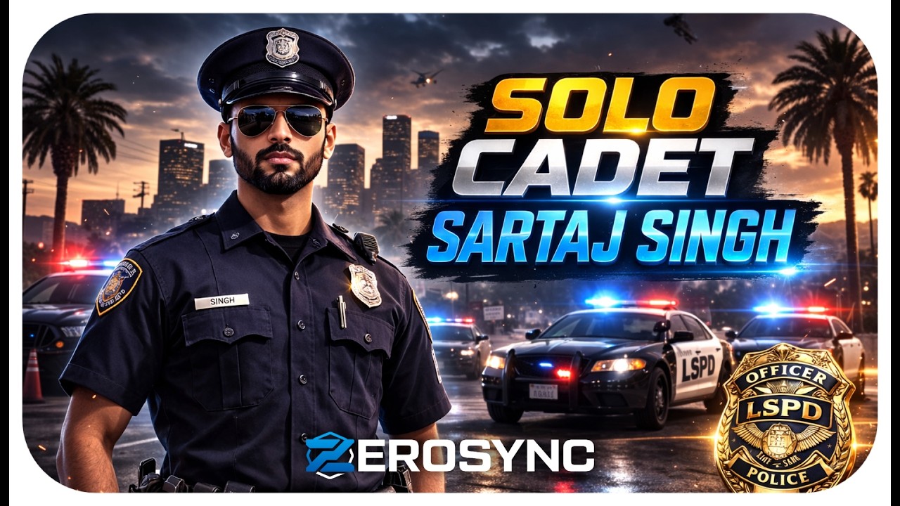 🚨SOLO CADET SARTAJ SINGH ON DUTY | VANSH IN ZEROSYNC | ZEROSYNC ROLEPLAY LIVE STREAM INDIA