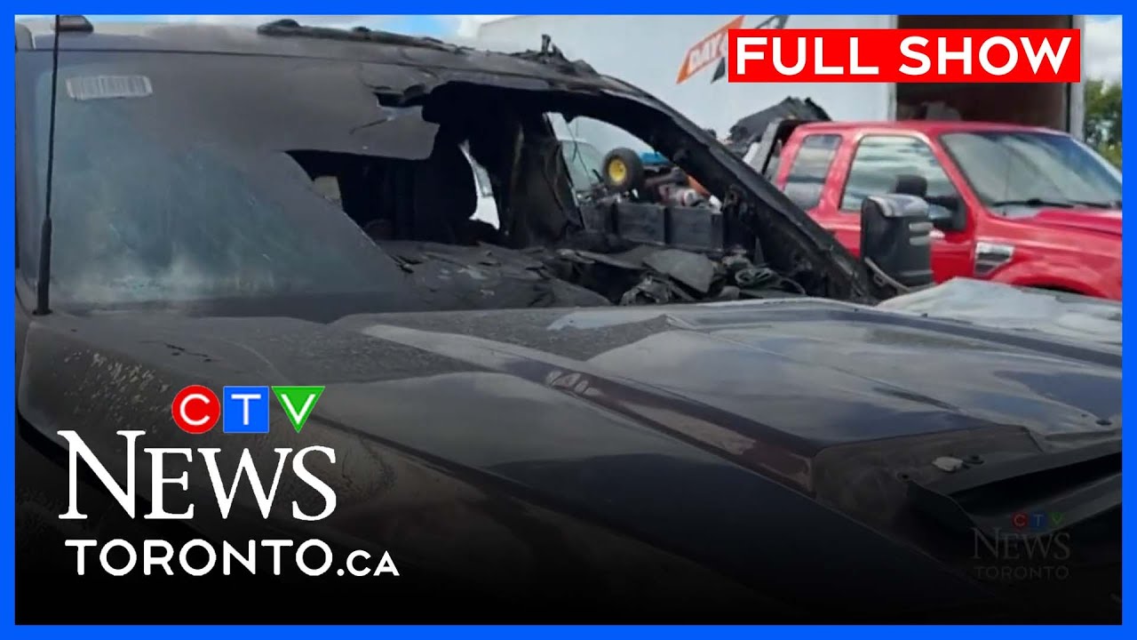 Tow truck fire in Scarborough deemed suspicious | CTV News Toronto at Noon for August 21, 2025