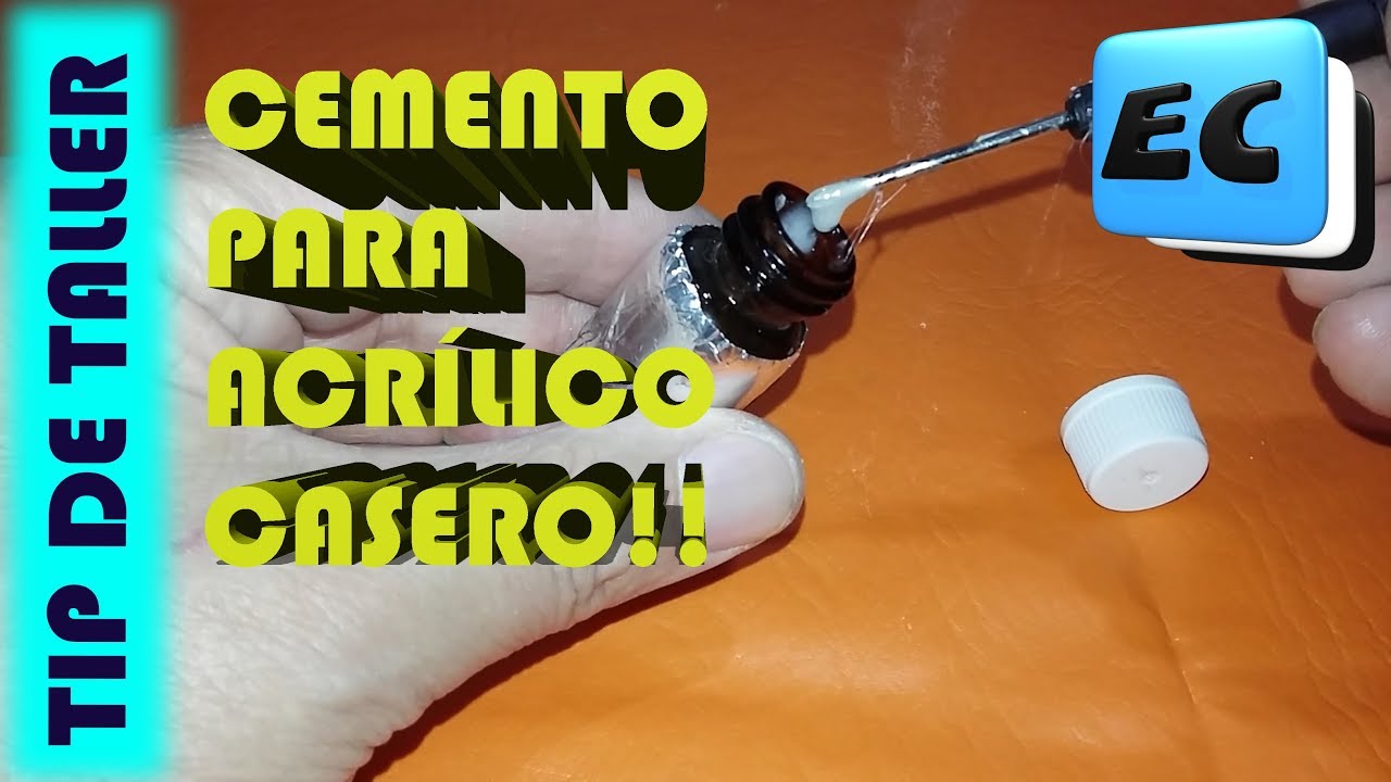 Como hacer pegamento casero para acrilico, polimetacrilato.