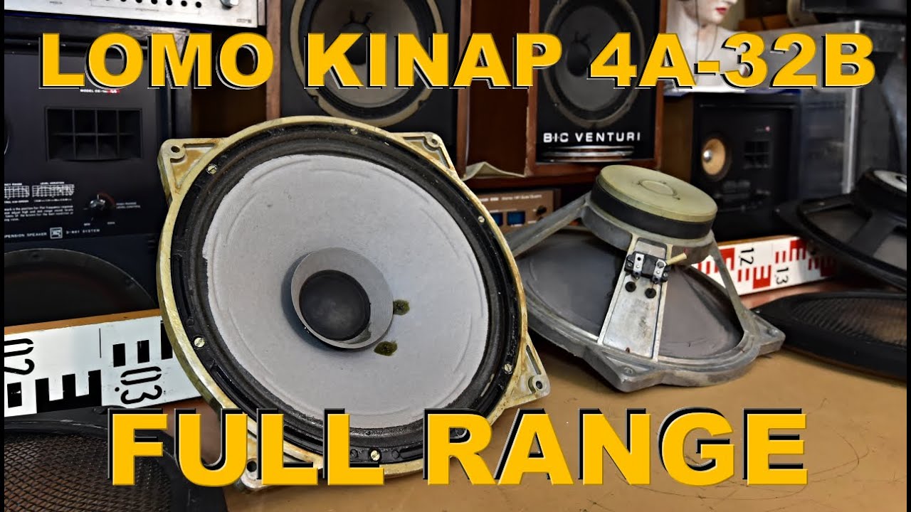 LOMO KINAP 4A-32B Top Full Range Soviet Alnico Speakers - year 1990