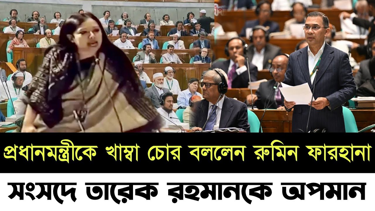 সংসদে বিদ্যুৎ নিয়ে ঝড় তুললেন ব্যারিস্টার রুমিন ফারহানা/সরাসরি যা বললেন প্রধানমন্ত্রী তারেক রহমানকে