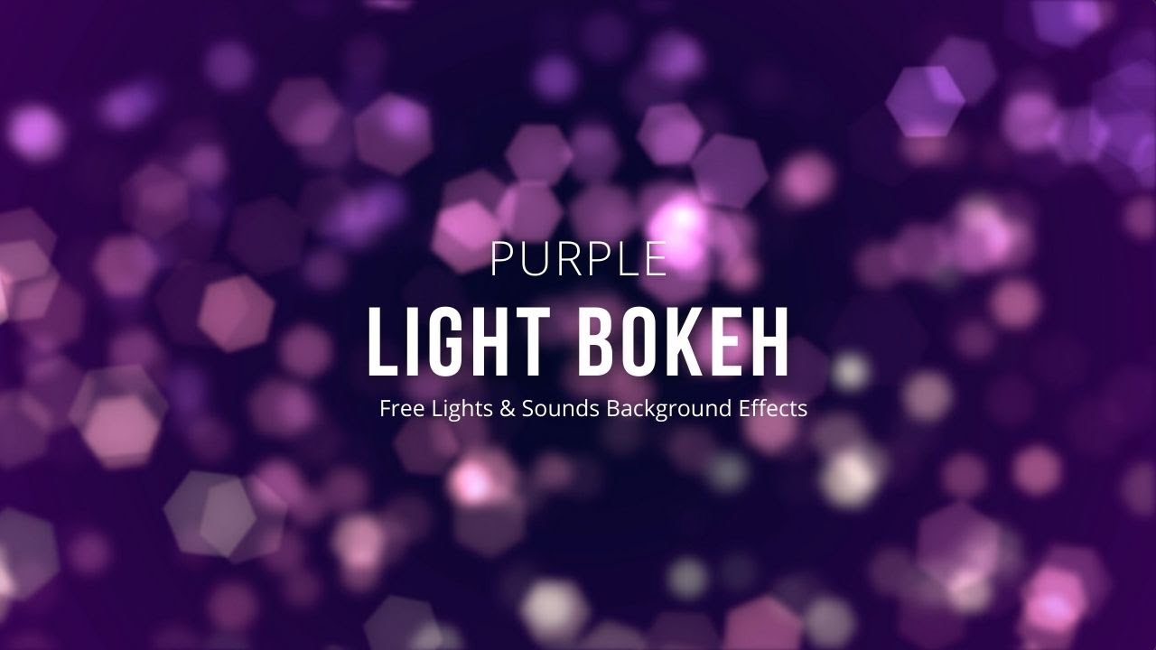 Purple Bokeh Light Free Background Video